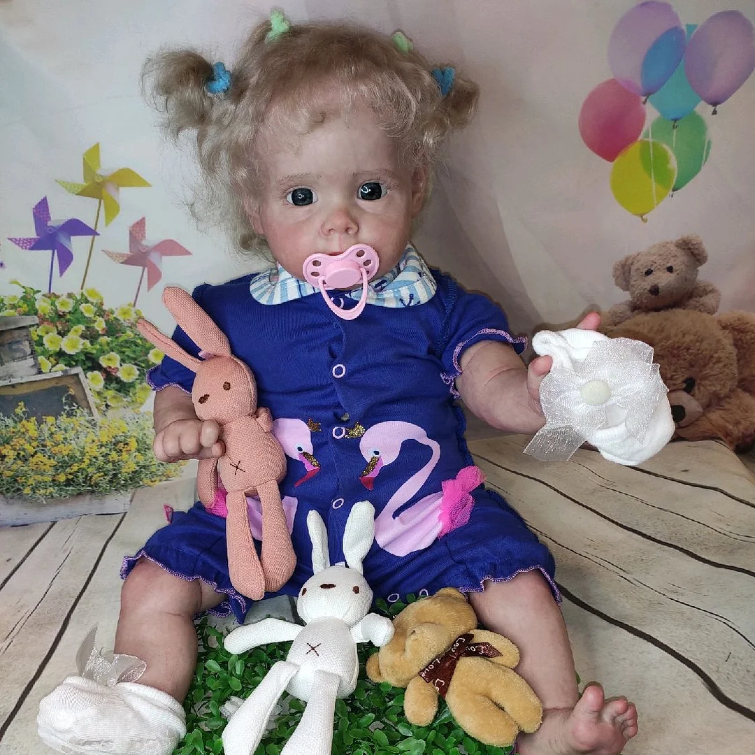 Real Life Baby Doll 17'' Reborn Angel Maggi Truly Lifelike Baby Doll Lucille with Magnetic Pacifier -Creativegiftss® - [product_tag] RSAJ-Creativegiftss®