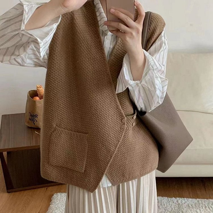 Asymmetric Shift Casual Vests QueenFunky