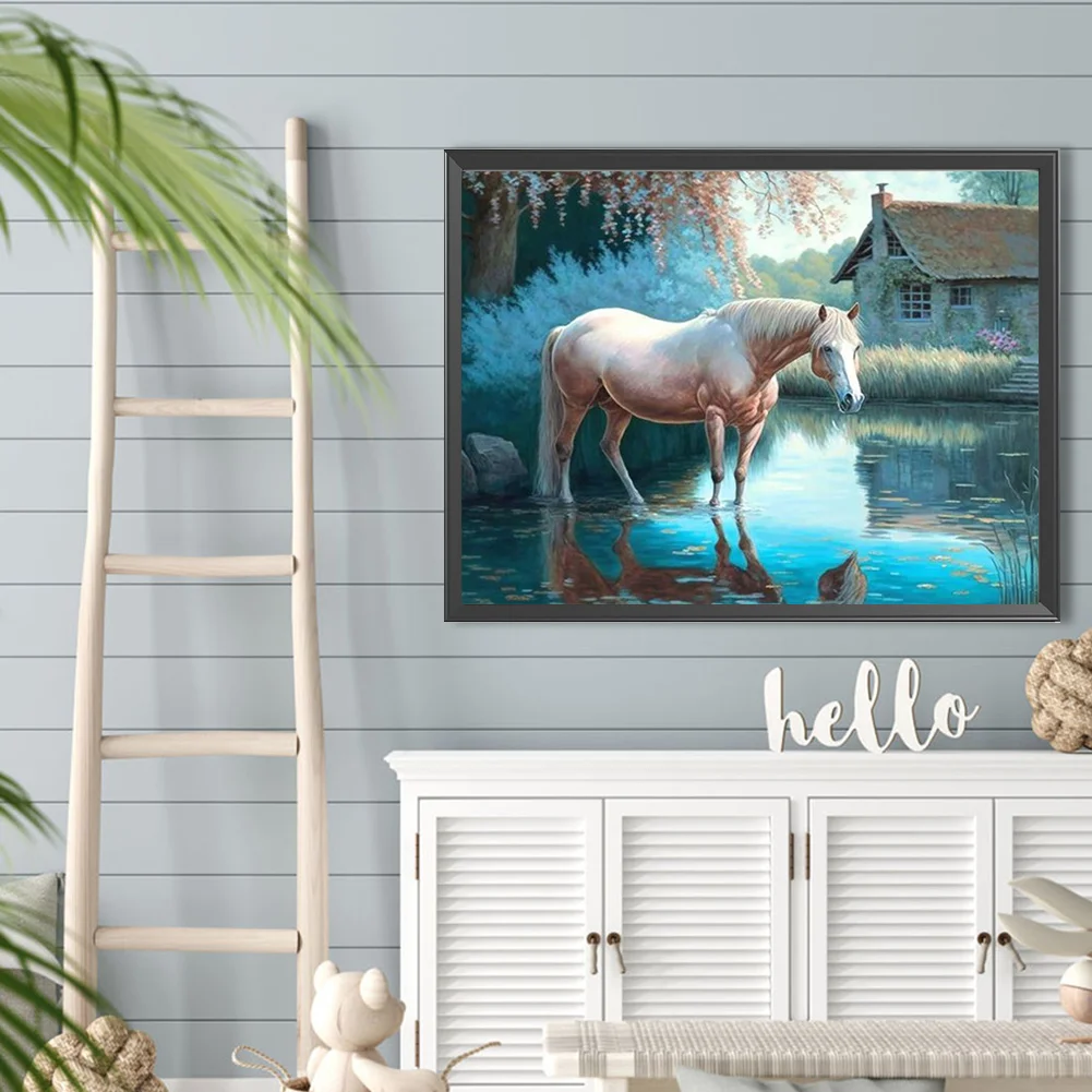 Diamond Painting - Full Round Drill - Horse(Canvas|40*30cm)
