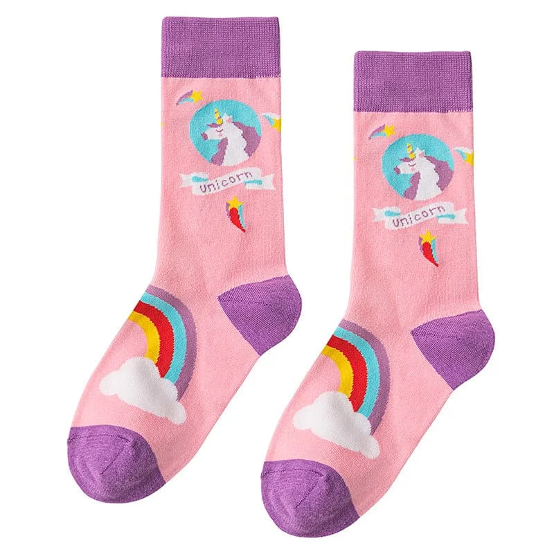 Unicorn Pink Socks