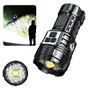 LED Mini Portable Flashlight USB Rechargeable Power Display Emergency Work Light