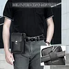 G&uuml;rteltasche Leder Herren H&uuml;fttasche mit G&uuml;rtelschlaufe Handytasche mit Geldb&ouml;rse Vintage Kleine Umh&auml;ngetasche Schultertasche Vertikale Handyh&uuml;lle Geldbeutel 7 Zoll Braun