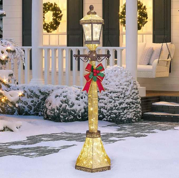🔥kukelife🔥6' Lamp Post with LED Lights