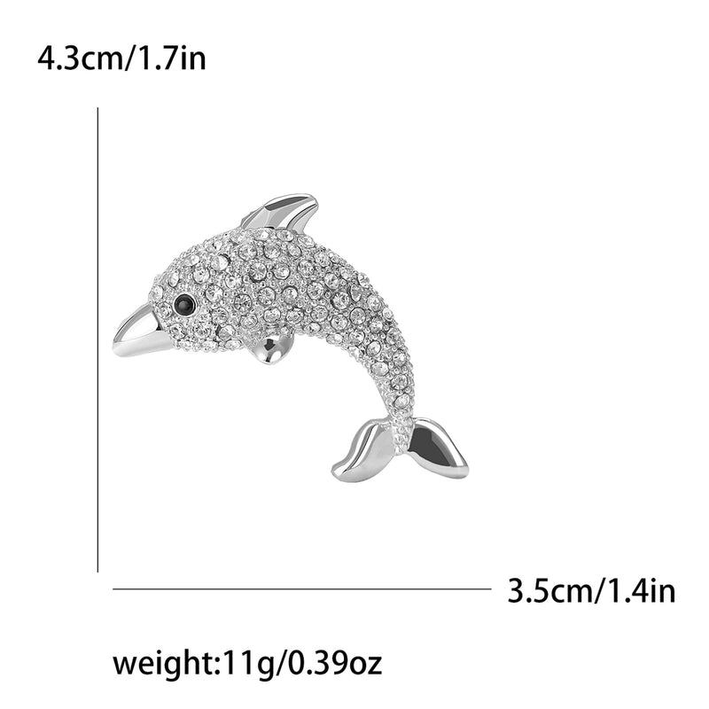 Lady Pin Dolphin Alloy Women’s Brooches