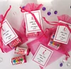 10 Pack | 3"x4" Fuchsia Organza Drawstring Wedding Party Favor Gift Bags