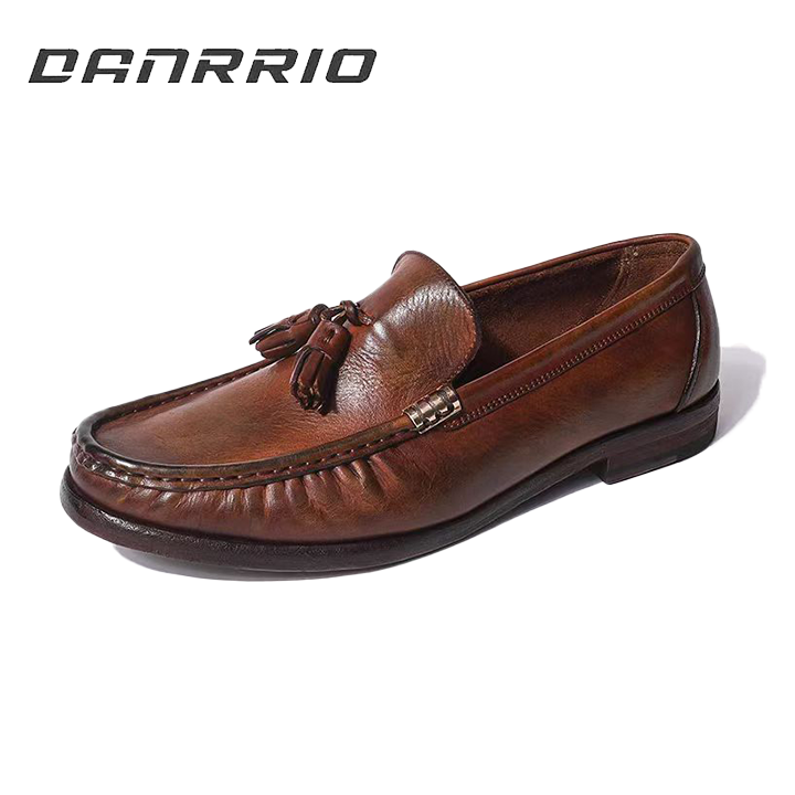 DANRRIO Trendy Hundreds Handmade Pattern Casual Trendy Business Leather Shoes DANRRIO.COM DANRRIO