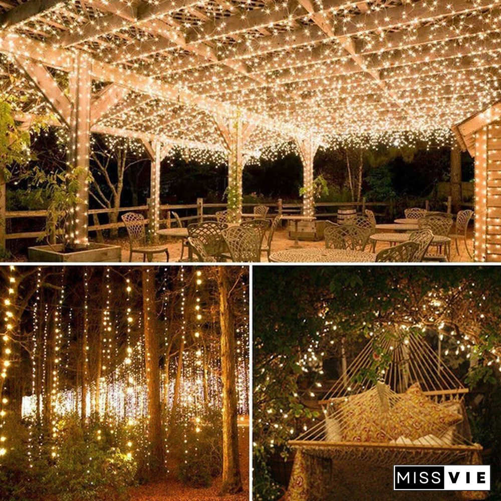 200 LED Solar Power Fairy Lights String Lamps Party Wedding Decor Garden Outdoor Christmas Lights Tree decoration