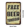 Free Beer - Metal Tin Signs(8*12Inch/12*16Inch) - Bar
