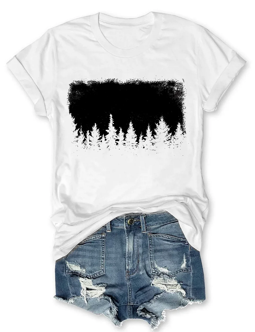 Pine Tree Silhouette T-Shirt