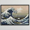 (US Only)Waves Printed Cross Stitch Kit 60x44cm DIY 11CT Thread Art Needlework Home Decor