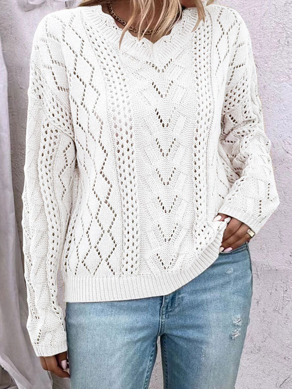 Women Long Sleeve V-neck Graphic Floral Printed Top