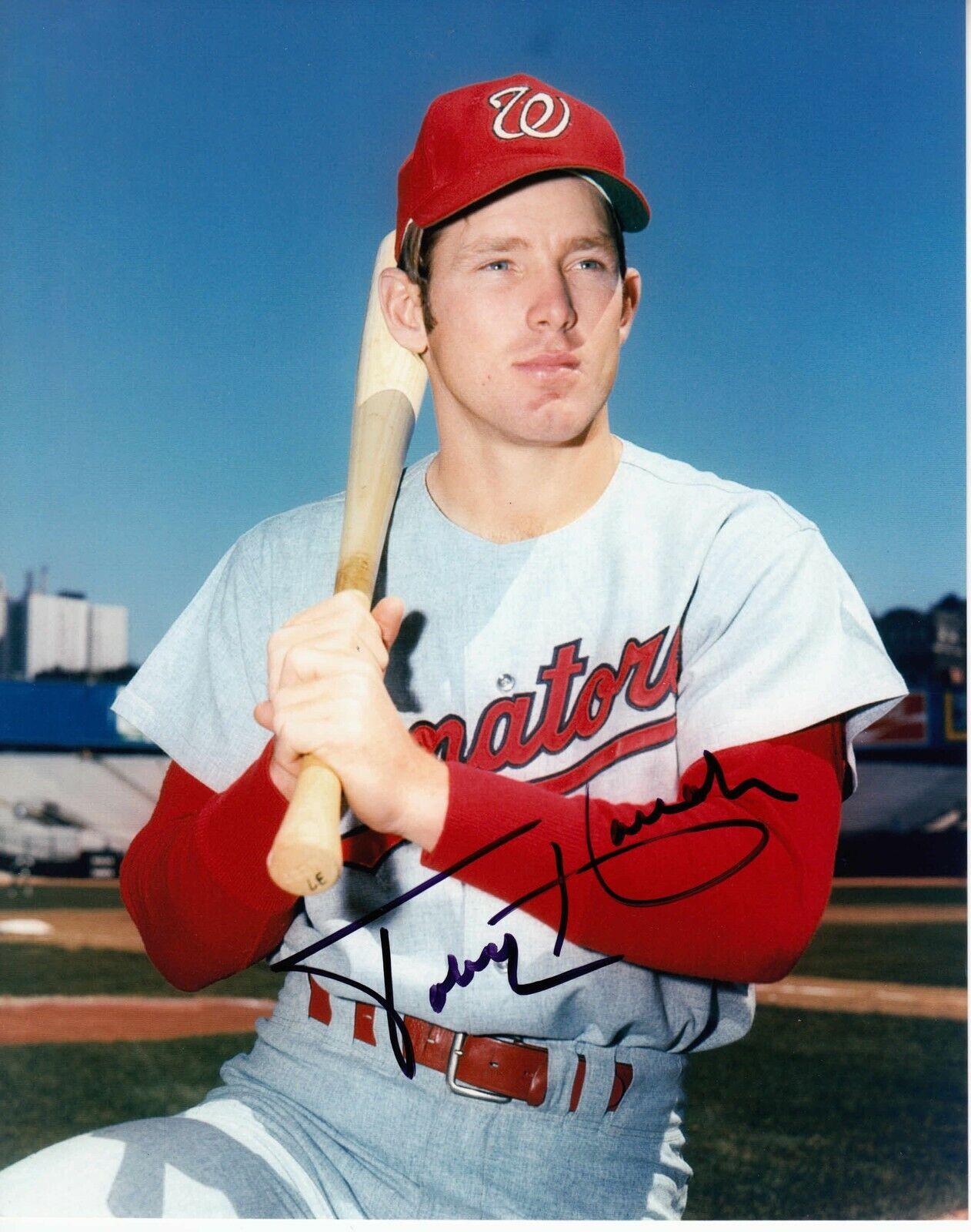 Toby Harrah #1 8x10 Signed Photo Poster painting w/ COA Washington Senators