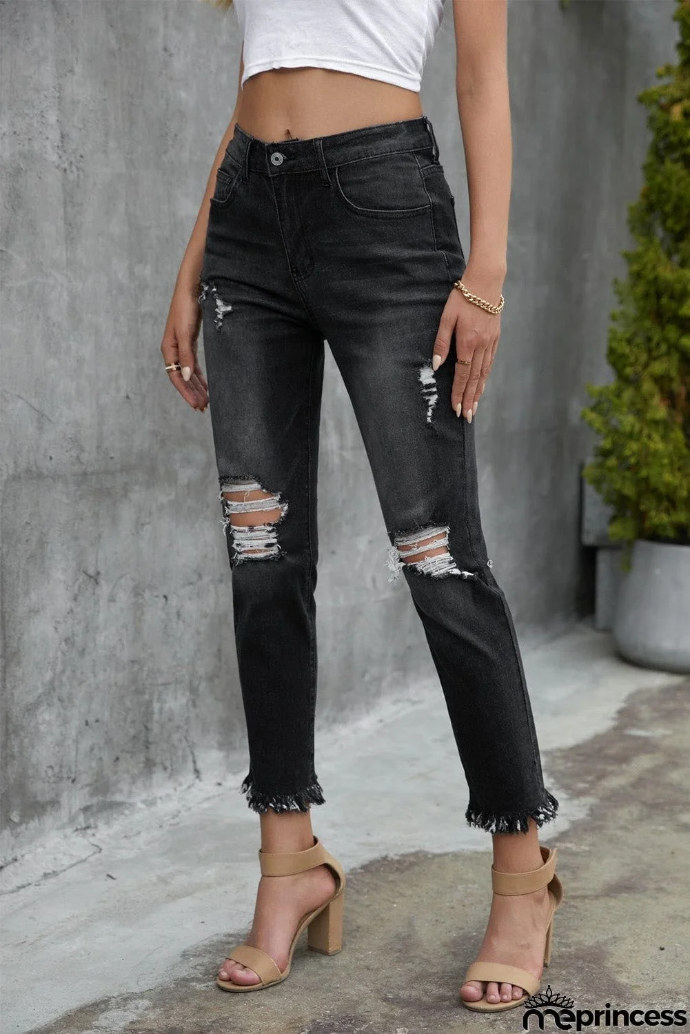 Mid Waist Jeans