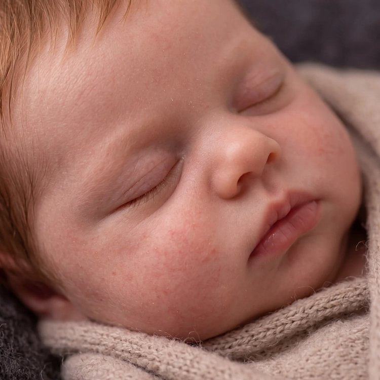 [Pre-Order]Babeside Ayla 12&rdquo;/16&rdquo; Silicone Reborn Baby Boy Doll &ndash; Hand-Rooted Hair, Closed Eyes, Light Skin Tone