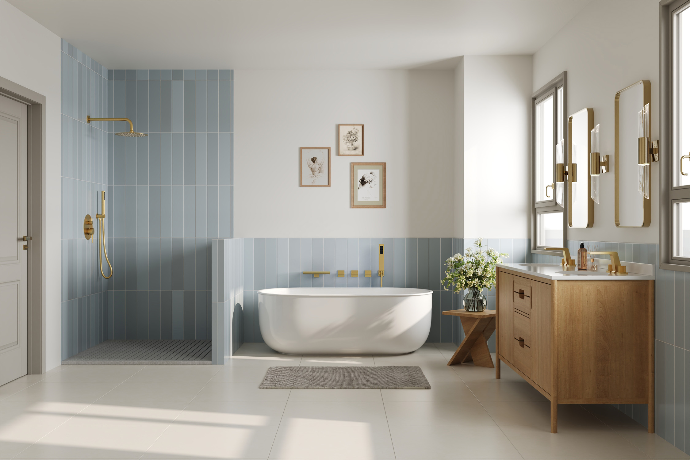 Wall Mount Bathtub Faucets