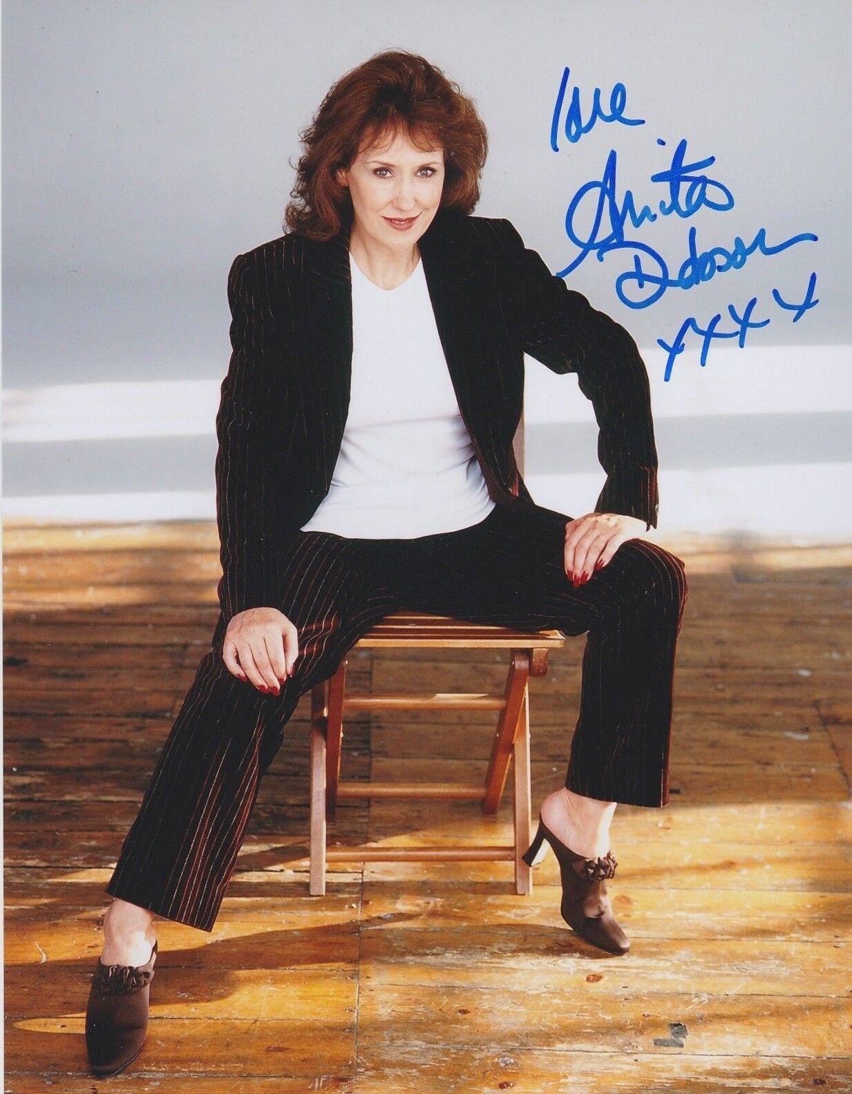 Anita Dobson Signed 10x8 Photo Poster painting AFTAL