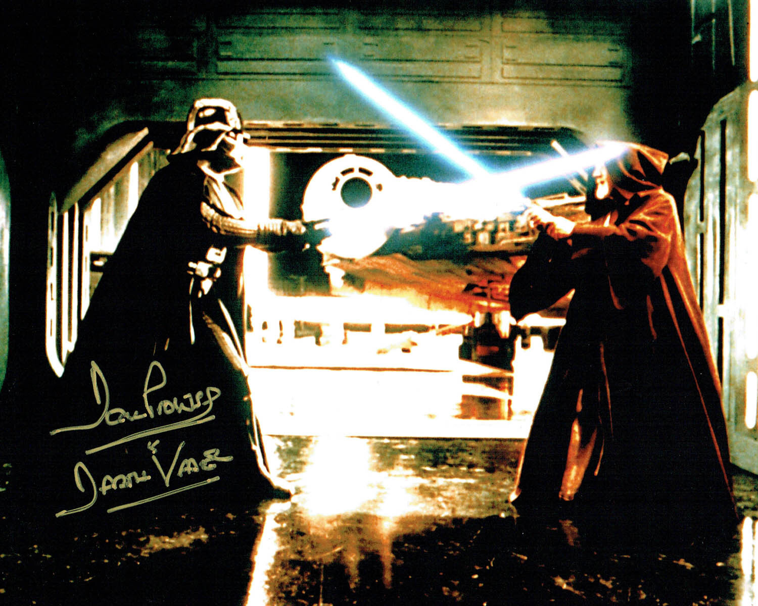 Dave PROWSE SIGNED Autograph Darth VADER Star Wars 10x8 Photo Poster painting D AFTAL COA