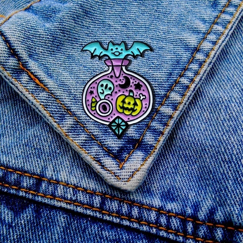 Funny Pin Cartoon Alloy Enamel Women’S Brooches