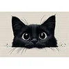 Black Cat -11CT Counted Cross Stitch Kit(40x60cm)