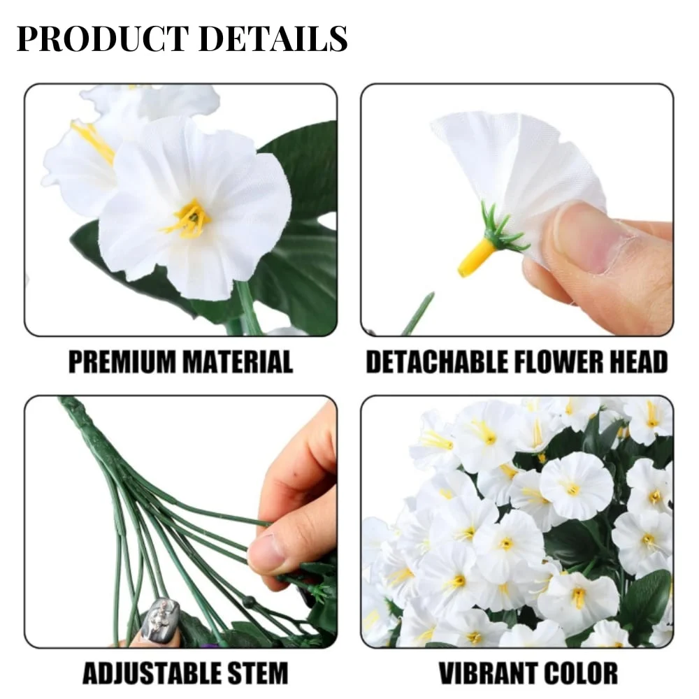 🔥On Sale🔥Artificial Faux Hanging Flowers Plants - UV resistant. Waterproof .Windproof