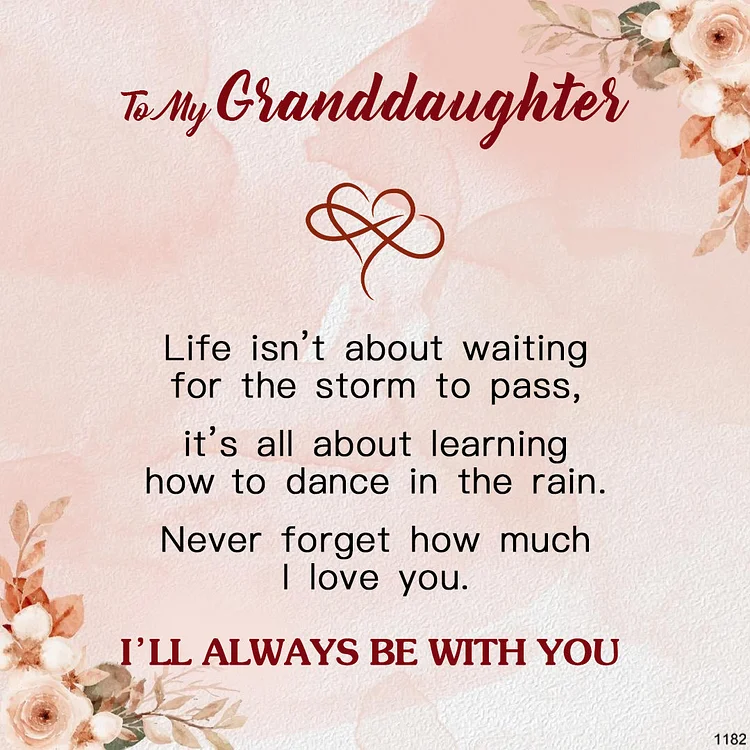 Gift Card - For Granddaughter I’LL ALWAYS BE WITH YOU