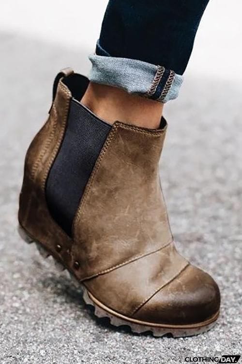 Vintage Wedge Non Shell Boots