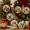 6pcs DIY Pearl Diamond Painting Christmas Tree Hanging Ornaments