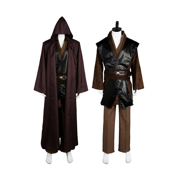 Star Wars Anakin Skywalker Jedi Costume Outfit Robe Halloween Carnival Suit