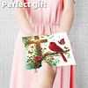 6pcs Diamond Painting Cross Greeting Card Set with Envelope Daily Wishing Cards for Birthdays Thanksgiving & Special Occasion