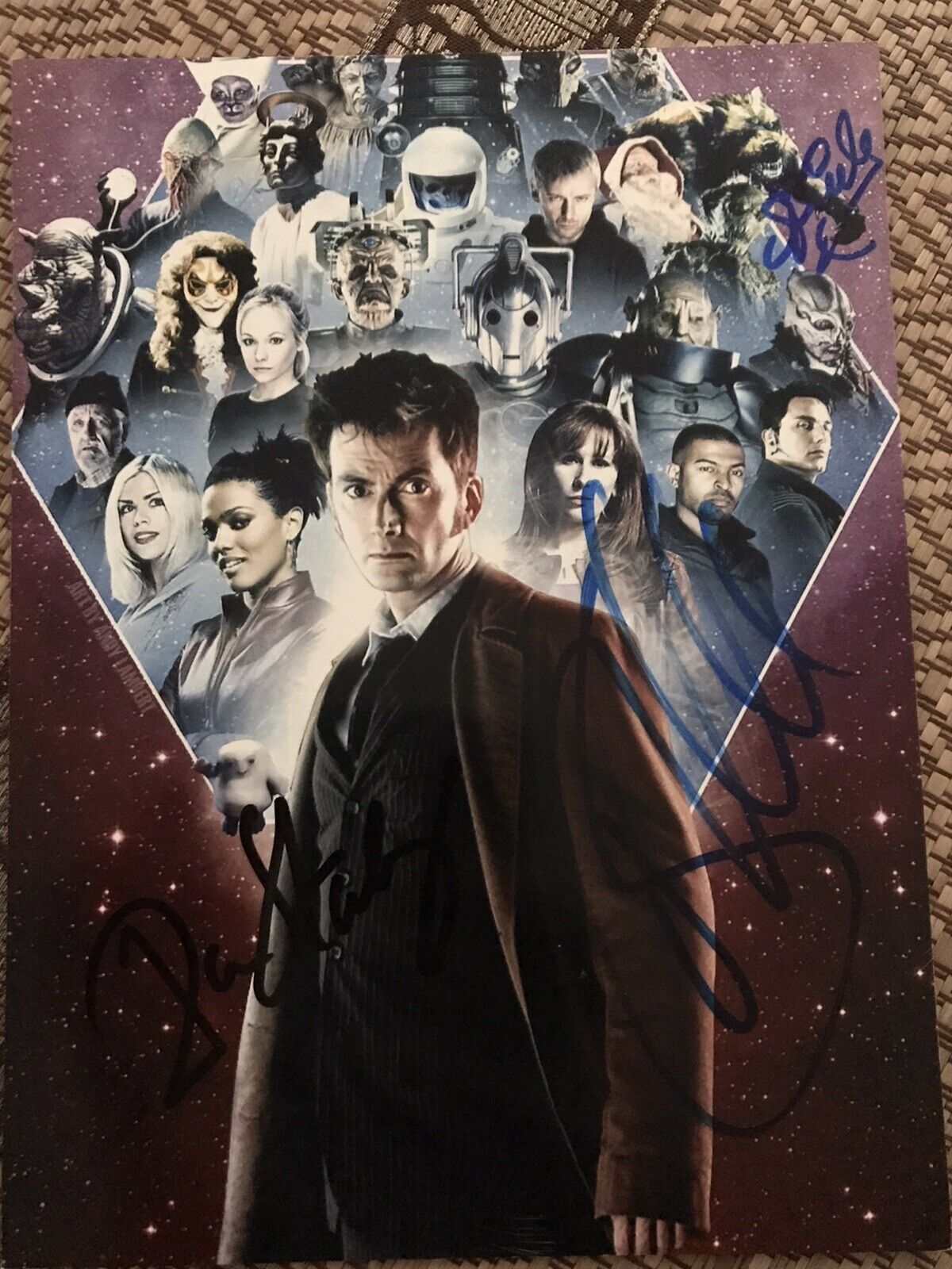 Doctor who 8x6 Signed Photo Poster painting x3 - Billie Piper, Dan Starkey & Sean Gilder