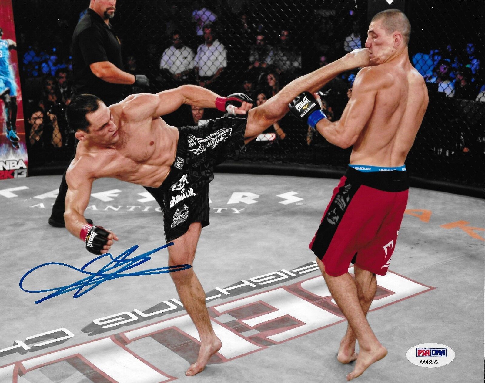 Marius Zaromskis Signed 8x10 Photo Poster painting PSA/DNA COA Bellator 74 Dream StrikeForce MMA