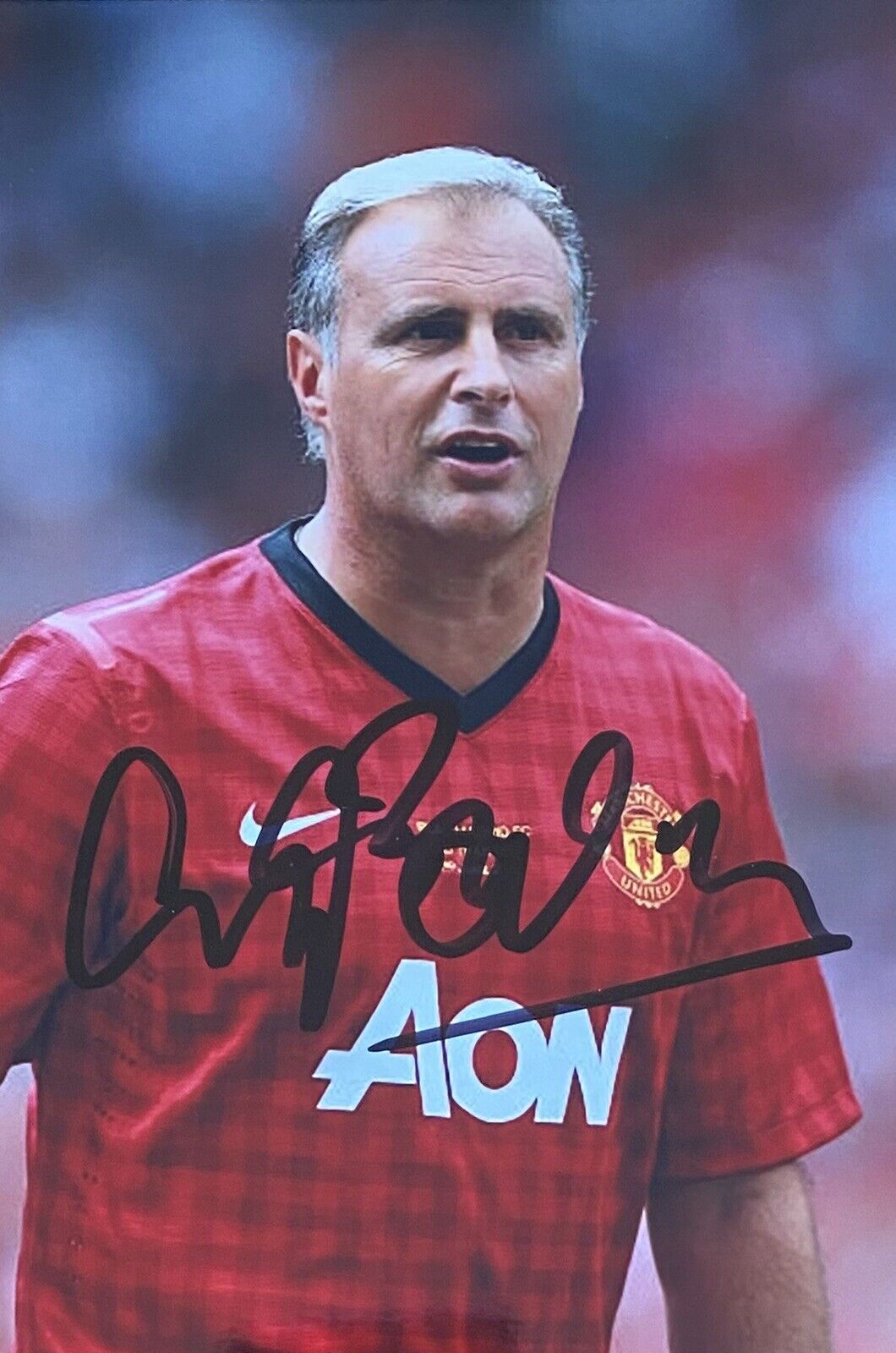 Clayton Blackmore Genuine Hand Signed Manchester United 6X4 Photo Poster painting 4