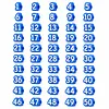 20 Pcs Numbered Pencil Toppers 1-20 Reusable Classroom Pencil Labels for Teachers Pencil Tracking Ma