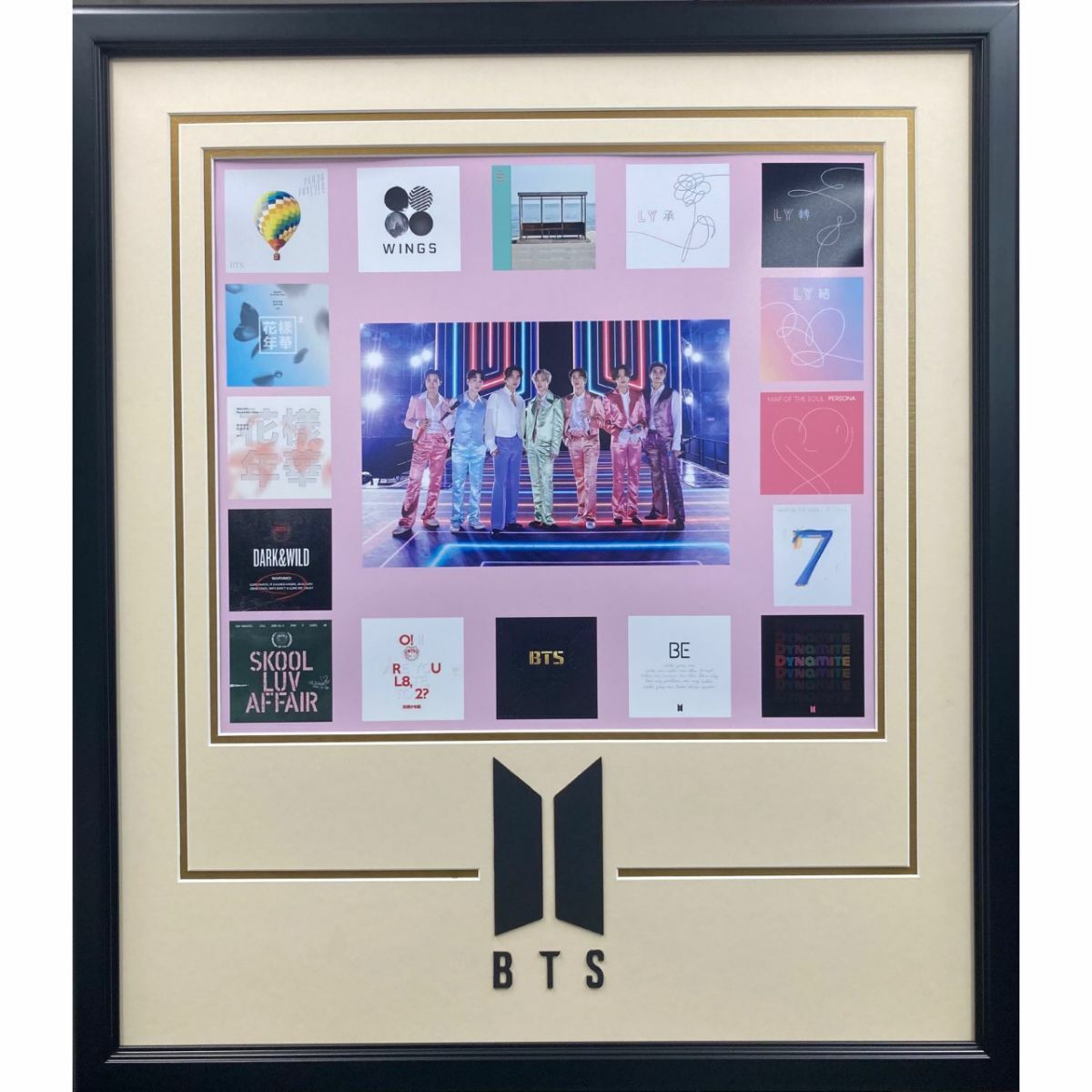 Framed BTS The Bangtan Boys 26x30 Complete Discography Album Artwork Photo Poster painting