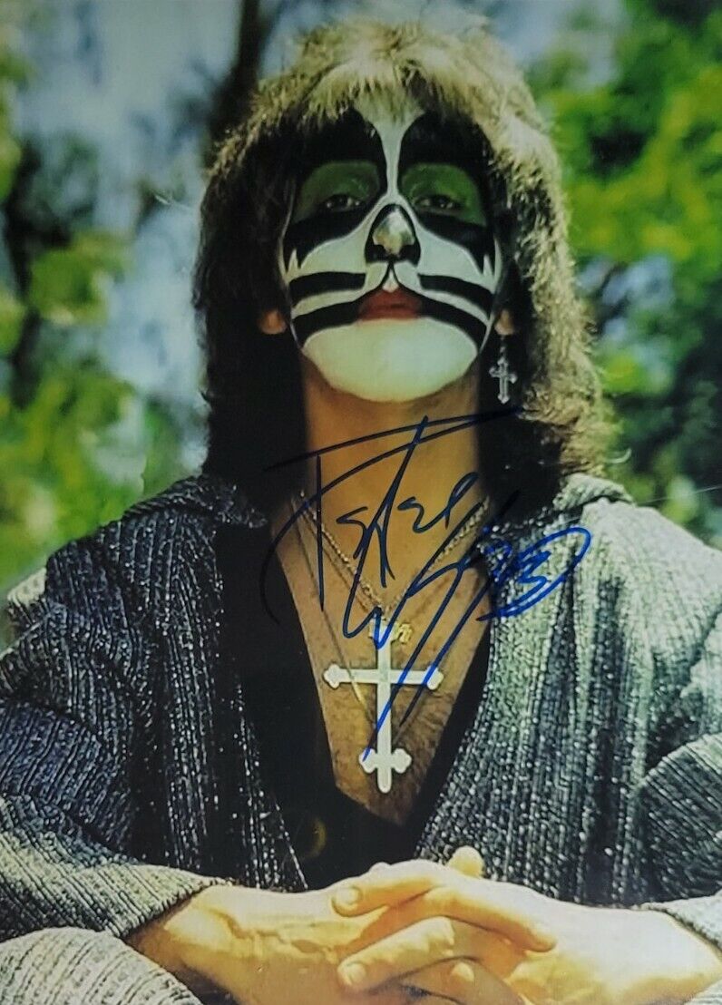 Peter Criss Authentic Autographed 8x10 Photo Poster painting w/ COA