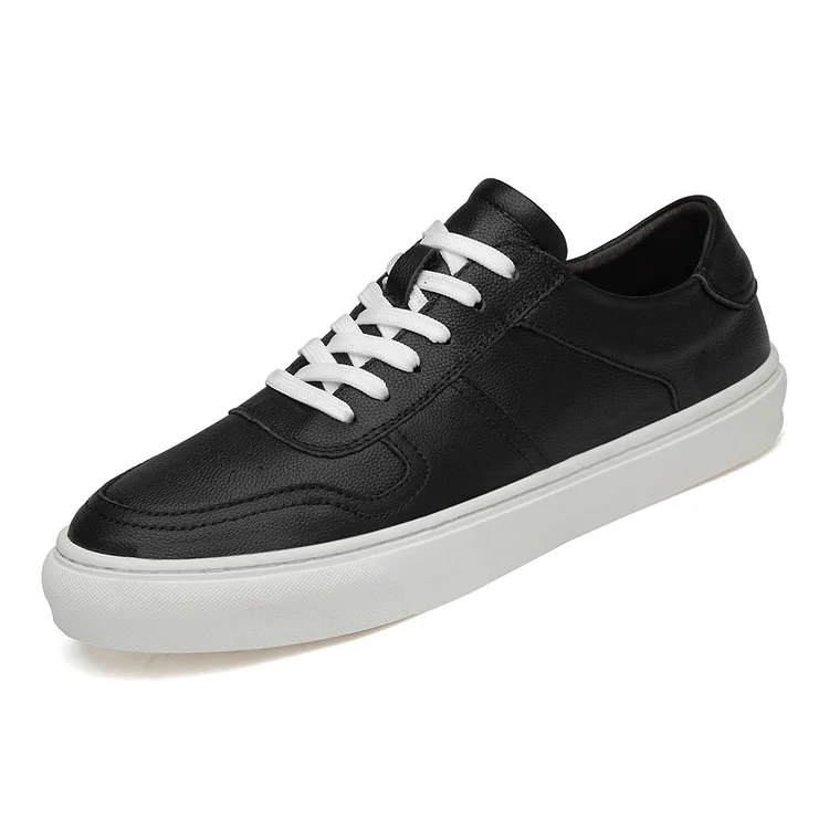 Gregorysupply High Quality Brand Men Sneakers Genuine Leather Leisure Men's Casual Shoes Breathable Walking Footwear Male Luxury White Shoes