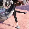 Motorcycle Jack Kickstand Wheel Support Side Stand Paddock Portable Lifter Frame