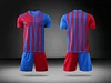 24/25 Season Men's Soccer Jersey Suit Set New Model Designs for Adults and Children Polyester Club Football Wear