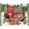 Christmas Car - 11CT Counted Cross Stitch - 40*50cm - Xmas