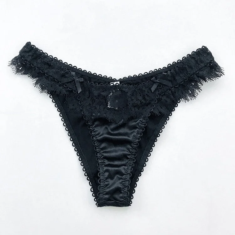New Women's Underwear Sexy Lace Panties Fashion Flower Comfort G-String Low Waist Seamless Underpants Female Sexy Lingerie