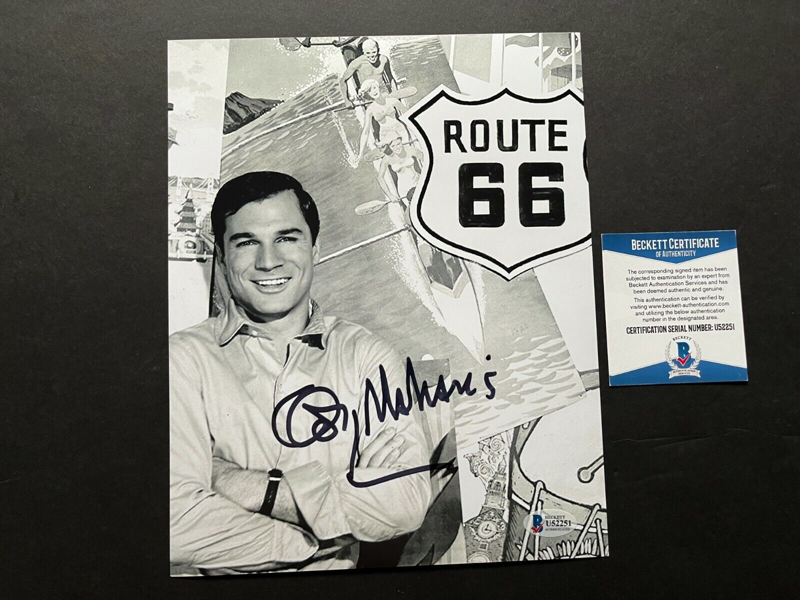 George Maharis Hot! signed autographed Route 66 8x10 Photo Poster painting Beckett BAS Coa