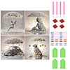 (US Local)4Pack Umbrella-Crystal Rhinestone Diamond Painting(30x30cm)