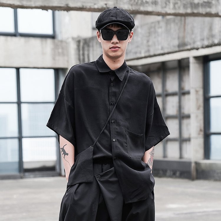 Y044P75 Metsoul Shirts-dark style-men's clothing-halloween