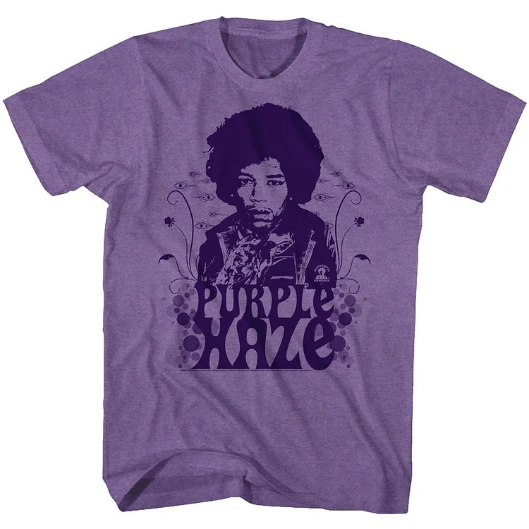 JIMI HENDRIX Eye-Catching T-Shirt, Purple Haze