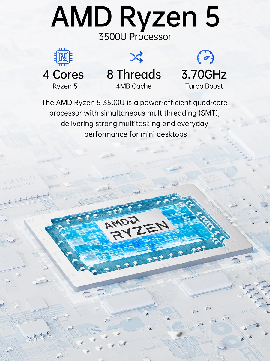 GMKtec G10 AMD Ryzen 5 3500U Mini PC