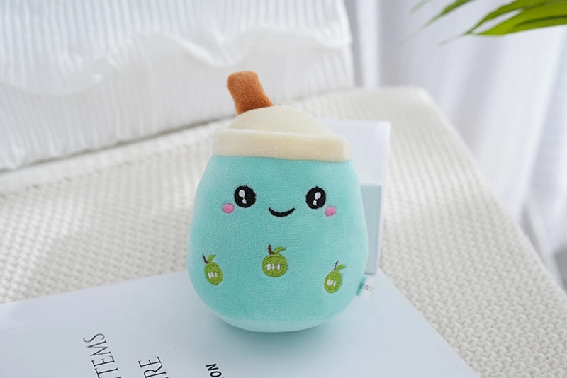 New Bubble Tea Cup Plush Toy Doll Bag Accessories Key Chain Milk Tea Shop Small Gifts