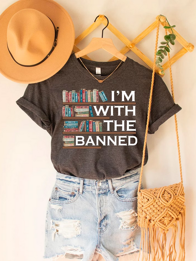 Read Banned Books Shirt, I'm with the banned, Book Shirt socialshop