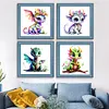 12pcs Cute Dragon-11CT Stamped Cross Stitch Set 12.5*12.5cm/4.92*4.92in tapestrymarket