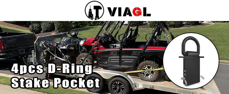 Product Introduction of 4Pcs 18000lbs Heavy Duty Removable D Ring Stake Pocket tie Down for Utility Trailers and Flatbeds Equipped with Stake Pockets Stake Pocket D-Rings #TikTokShopBacktoSchool Tire 2