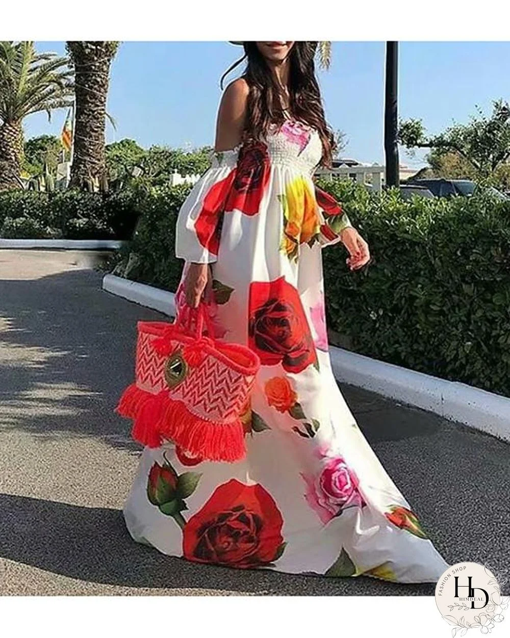 Women's Swing Dress Maxi long Dress Short Sleeve Floral Patchwork Print Spring Summer Casual Sexy vacation dresses White Black S M L XL XXL